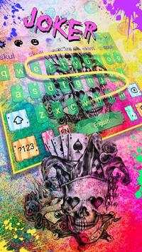 Colorful Joker Skull Keyboard Theme स्क्रीनशॉट 2