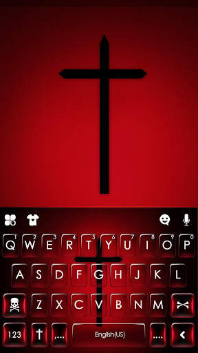 Dark Cross Tastatur-Thema screenshot 5