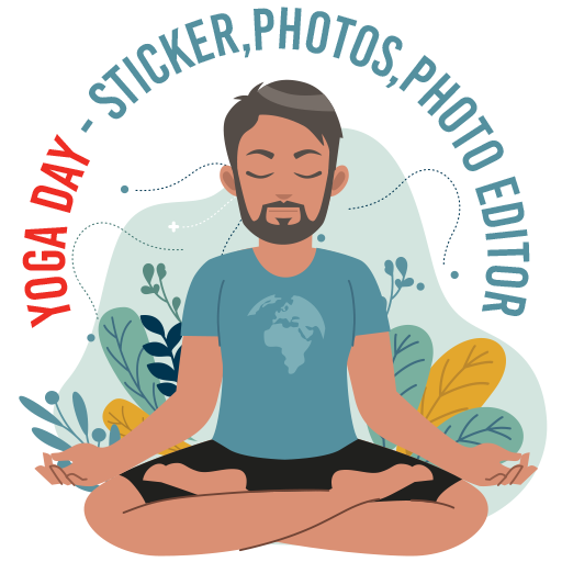 Yoga day - sticker, photos and photo Editor - 2021 icon