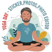 Yoga day - sticker, photos and photo Editor