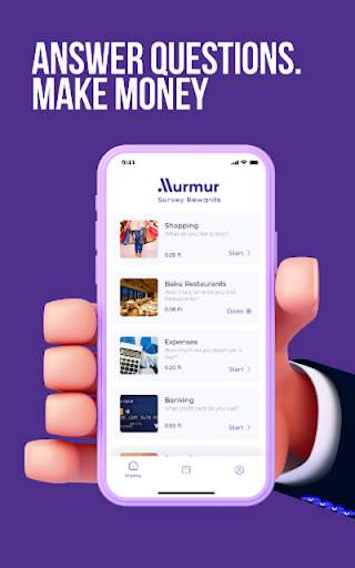 Murmur Surveys | Earn Money स्क्रीनशॉट 1