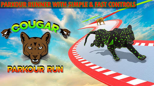 Cougar Sim 3D: Mega Ramp Parkour Run screenshot 4
