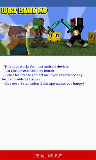 Lucky Islands (MapMinigamePvP) for Minecraft PE screenshot 1