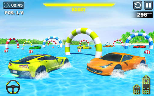 Water Surfing Car Racing Stunts: Car Driving Games screenshot 5