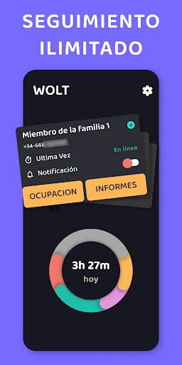 Rastreador en línea y visto por última vez - WOLT screenshot 1