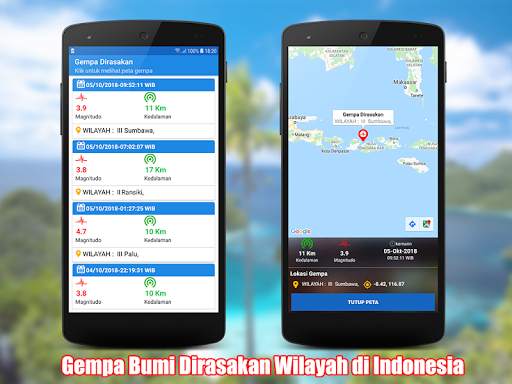Info Gempa Bumi Terkini स्क्रीनशॉट 3