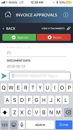 My Approvals screenshot 3