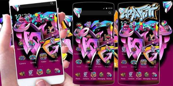 3D Graffiti Art Theme hiphop screenshot 1