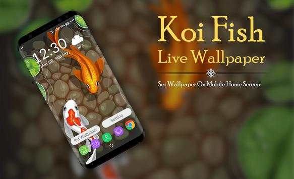 Koi Fish 3D Live Wallpaper 2019 screenshot 1