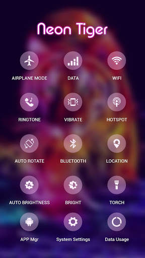 Neon Tiger APUS Launcher Theme screenshot 3