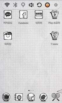 Tennis Sketch Launcher Theme screenshot 1