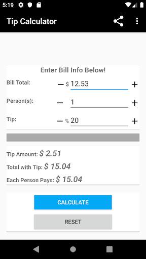 Free Tip Calculator screenshot 2