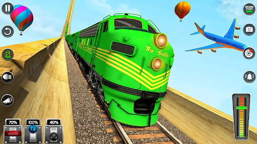 Mega Ramp Train Stunt Game screenshot 1