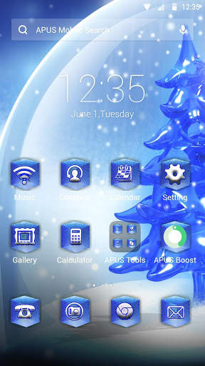 Snow world-APUS Launcher theme screenshot 1