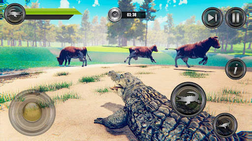 Angry Crocodile Wild Attack 3D screenshot 5