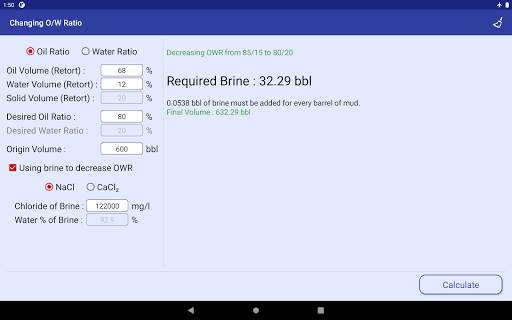 Drilling Fluid App 23 تصوير الشاشة