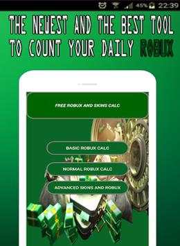 Free Robux Counter screenshot 1