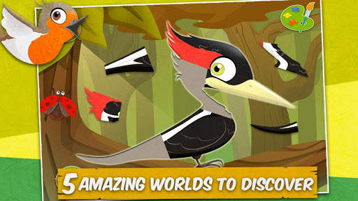 Birds - Kids Coloring Puzzle स्क्रीनशॉट 2