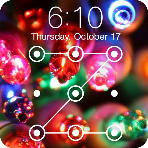Christmas Lights Garlands HD Wallpaper Lock Screen 1.0