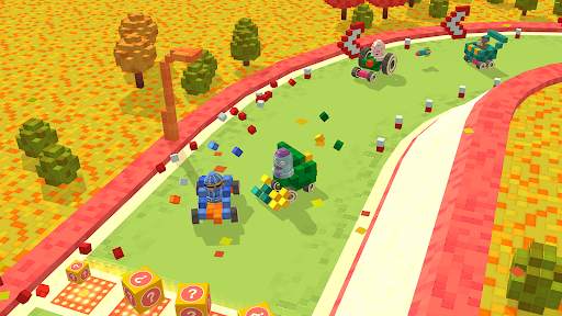 Pixel Car Racing Blocky Crash screenshot 5