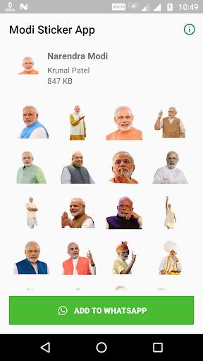 Modi Stickers for WAStickerApps скриншот 1
