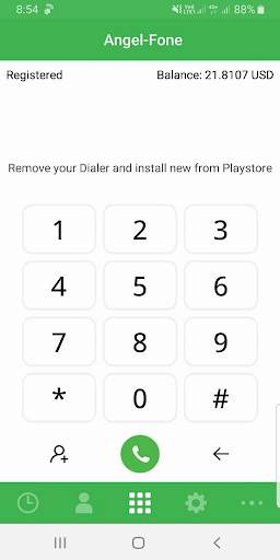 Angelfone Dialer screenshot 1