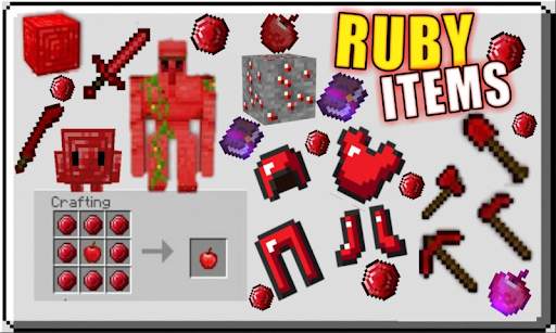 Ruby Items for Minecraft PE screenshot 1