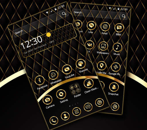 Luxury Black Leather Theme screenshot 3
