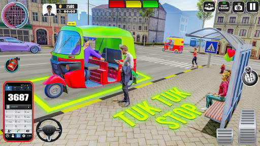Auto Rickshaw 3D: Tuk Tuk Game screenshot 2