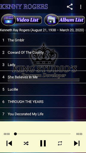 KENNY ROGERS Offline MP3 & Video Album Collection screenshot 8