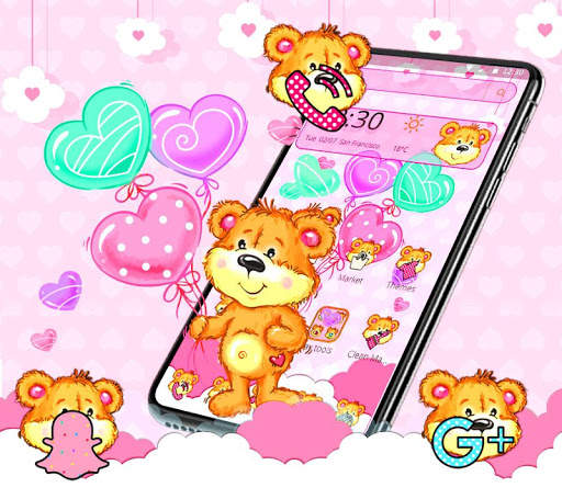 Love Balloon Teddy Bear Theme🐻 screenshot 1