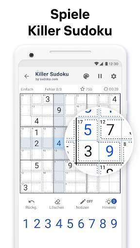 Killer Sudoku von Sudoku.com screenshot 1