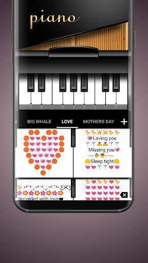 Piano Tile Emoji Keyboard Theme screenshot 7