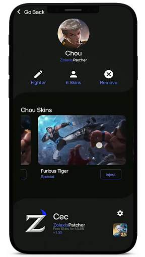 Zolaxis ML Get All Skins Hints screenshot 1