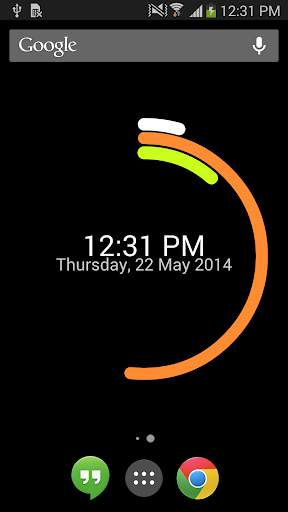 Circular Clock Live Wallpaper screenshot 1