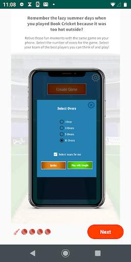 Googlie Cricket screenshot 1