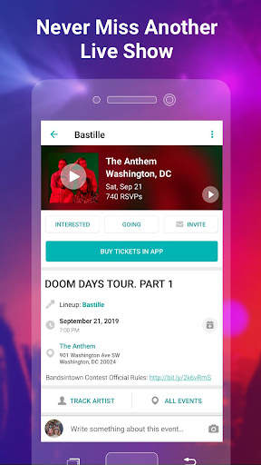 Bandsintown Concerts screenshot 3