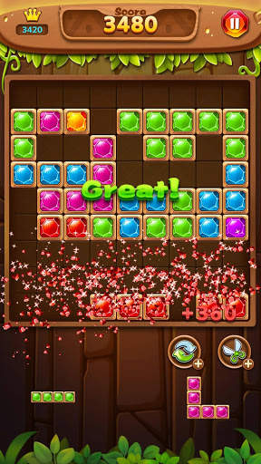Jewel Block Puzzle - Jewel Games Free screenshot 2