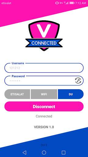 V Connected screenshot 1