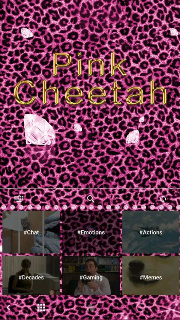 Pink Cheetah ? Keyboard Theme screenshot 3