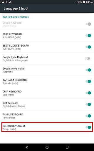 Telugu Keyboard screenshot 11