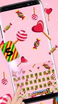 Sweet Candy Keyboard Theme screenshot 2