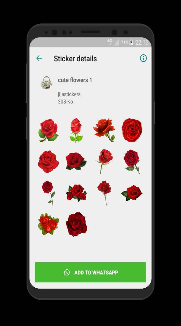 New WAStickerApps Roses  Flowers Stickers screenshot 6