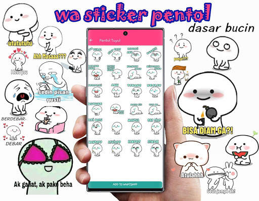 Kumpulan Stiker Pentol Lucu WA screenshot 6