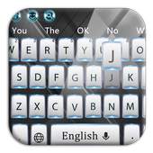 Textured Black and White Keyboard 10001002