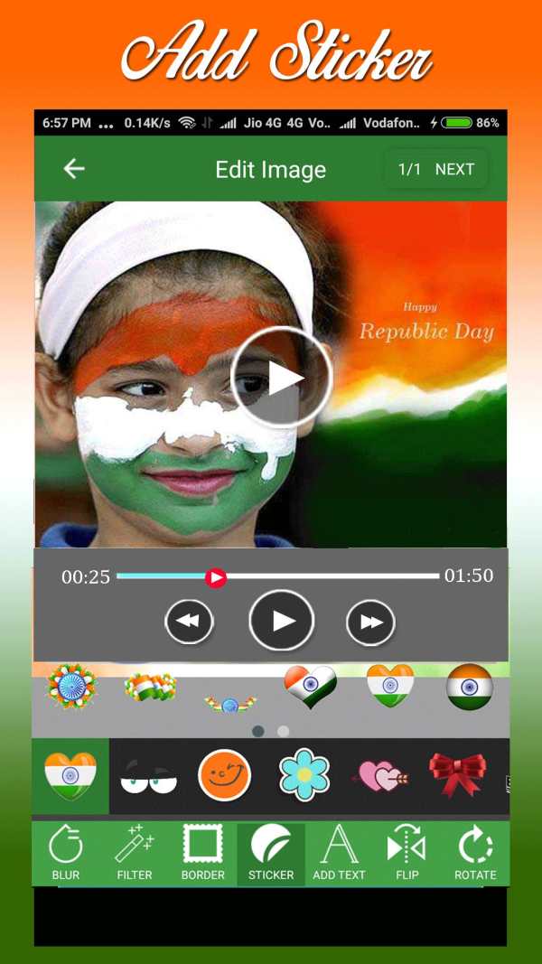Republic Day Video Maker 2018 - Slideshow Maker screenshot 3