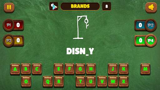 Hangman 1 2 3 4 Players Puzzle screenshot 1