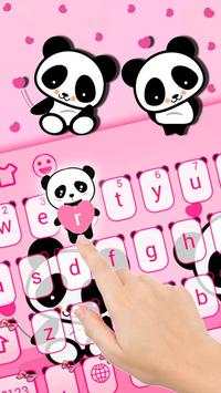 cute panda keyboard love screenshot 2
