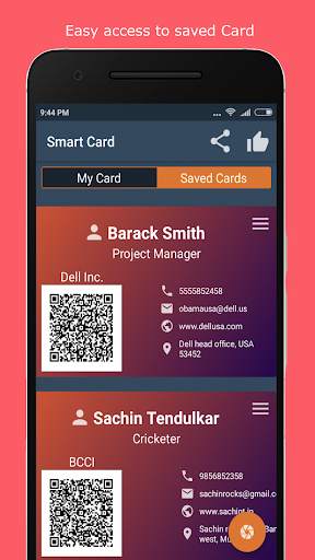 Smart Card - Digital Visiting Card with QR Code скриншот 9