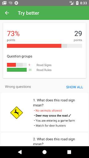 Canada Driving Theory Test screenshot 4